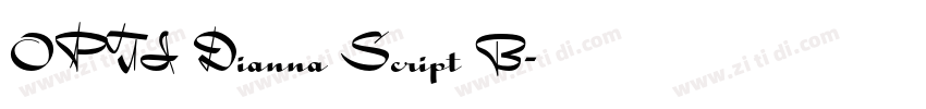 OPTI Dianna Script B字体转换